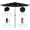 Best Choice Products 10ft Solar LED Lighted Patio Umbrella w/ Tilt Adjustment, UV-Resistant Fabric